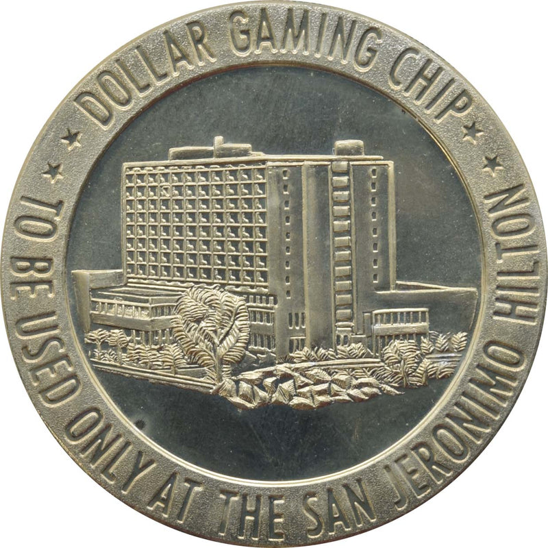 San Jeronimo Hilton San Juan Puerto Rico $1 Token