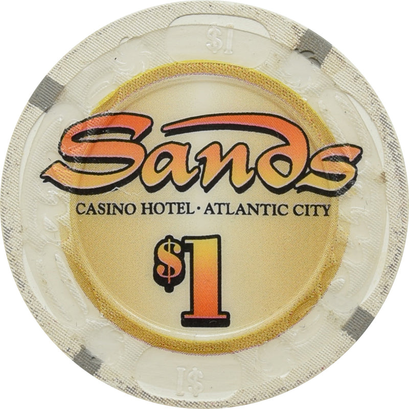 Sands Casino Atlantic City New Jersey $1 Chip