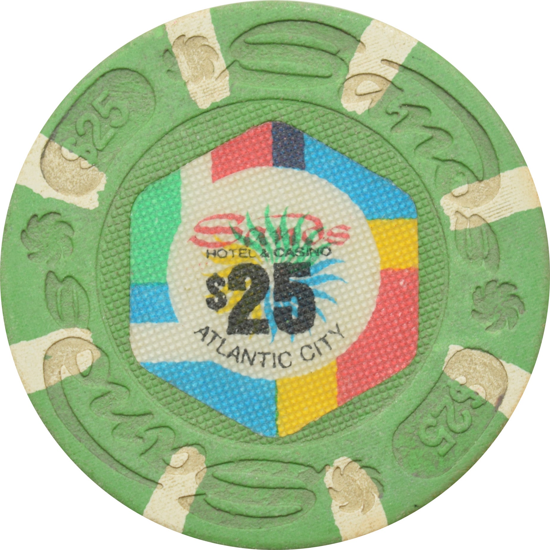 Sands Casino Atlantic City New Jersey $25 Chip