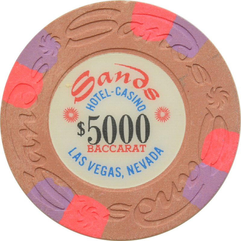 Sands Casino Las Vegas Nevada $5000 Baccarat Chip 1970s