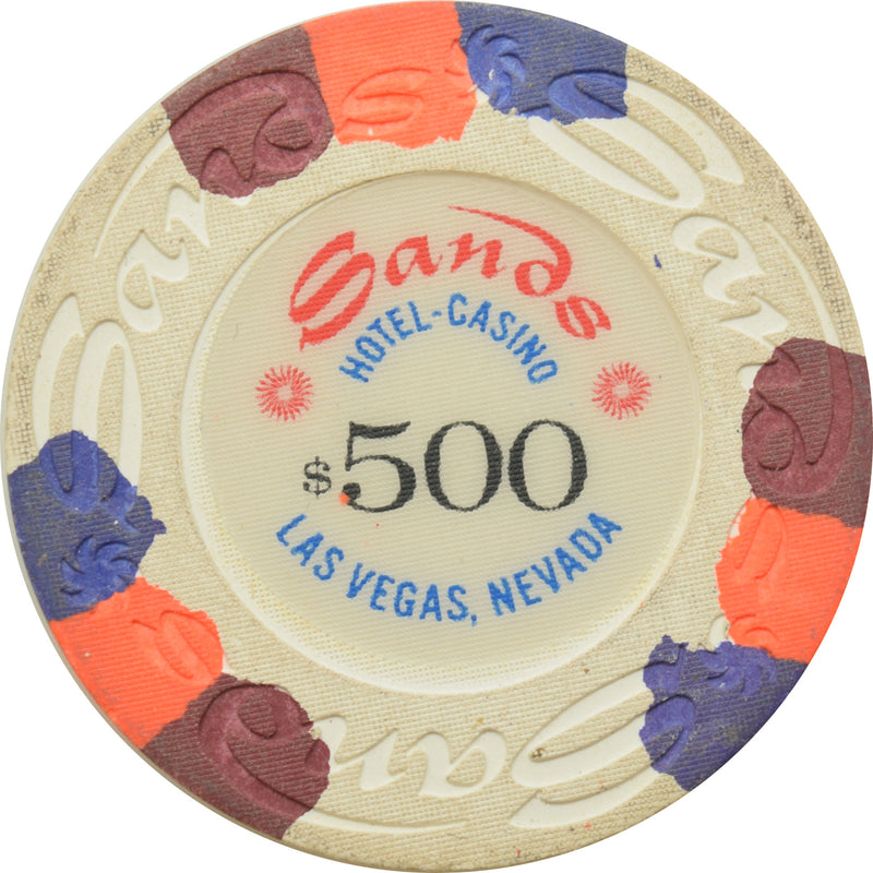 Sands Casino Las Vegas Nevada $500 Chip 1970s