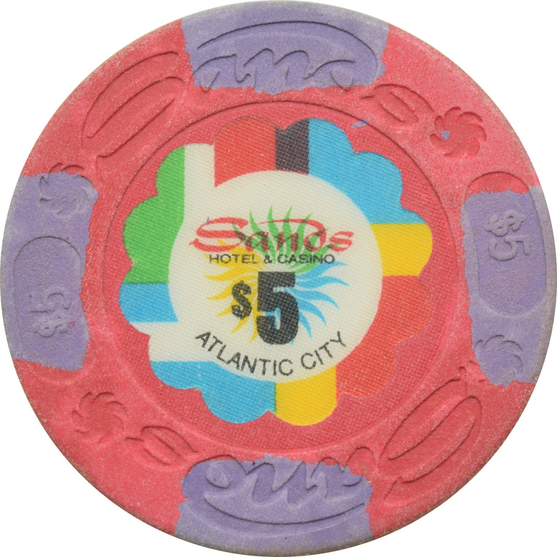 Sands Casino Atlantic City New Jersey $5 Chip