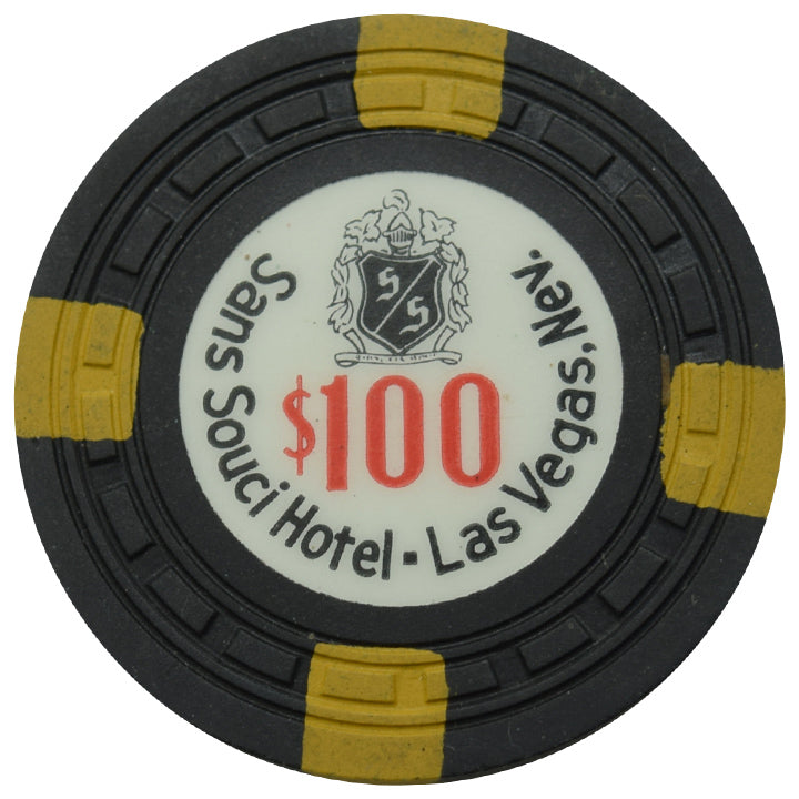 Sans Souci Casino Las Vegas Nevada $100 Chip 1957