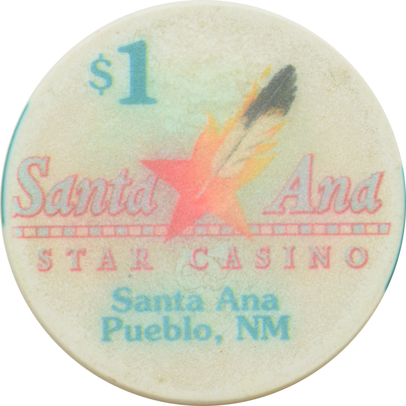 Santa Ana Star Casino Bernalillo New Mexico $1 Ceramic Chip