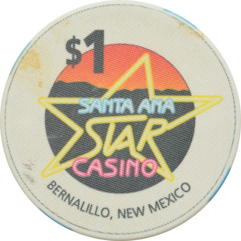 Santa Ana Star Casino Bernalillo New Mexico $1 Ceramic Chip