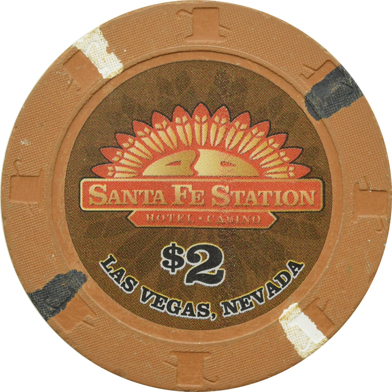 Santa Fe Station Casino Las Vegas Nevada $2 Chip 2007