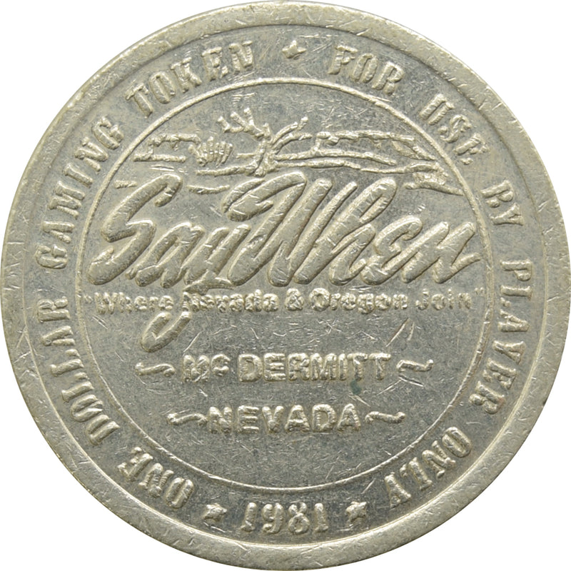 Say When Casino McDermitt NV $1 Token 1981