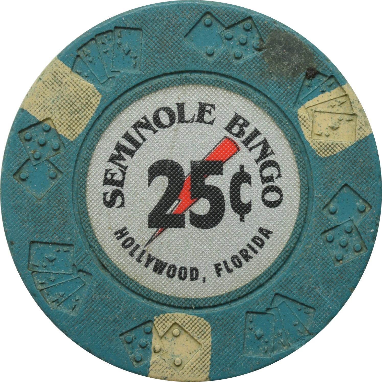 Seminole Bingo Casino Hollywood Florida 25 Cent Chip