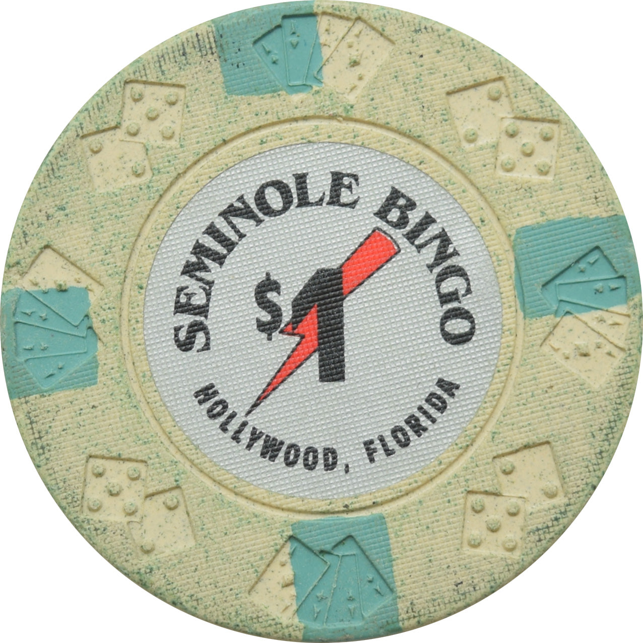 Seminole Bingo Casino Hollywood FL $1 Chip