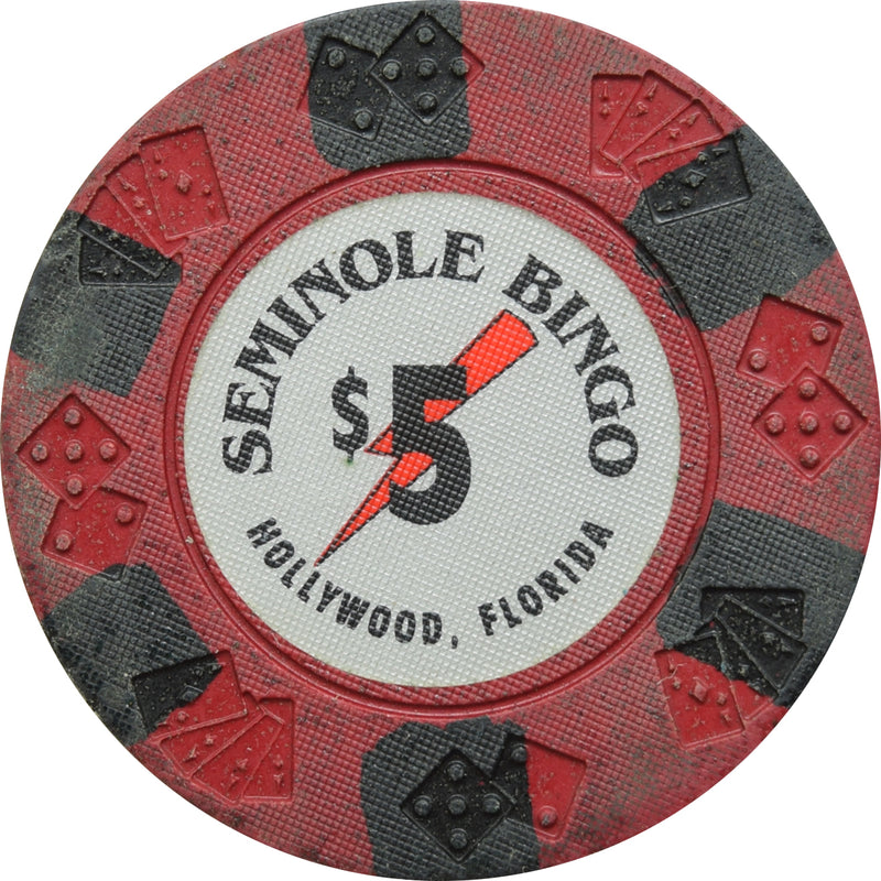 Seminole Bingo Casino Hollywood Florida $5 Chip