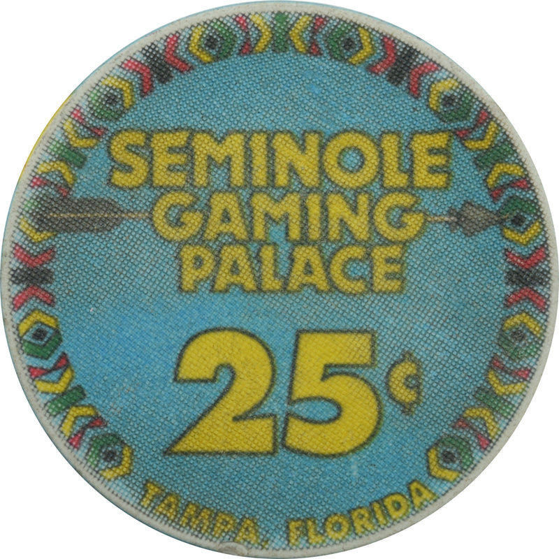 Seminole Indian Casino Tampa Florida 25 Cent Chip