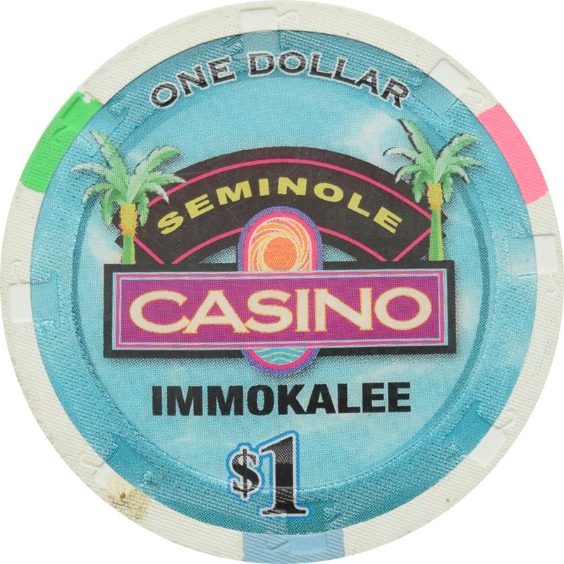 Seminole Casino Immokalee Florida $1 Chip