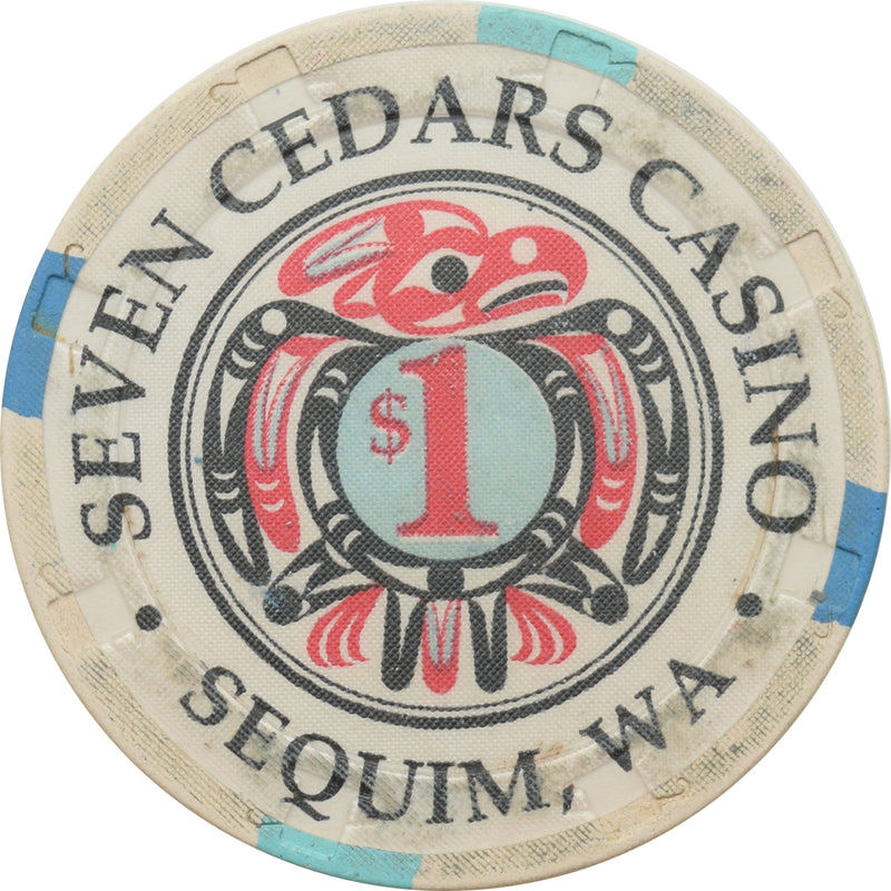 Seven Cedars Casino Sequim Washington $1 Chip