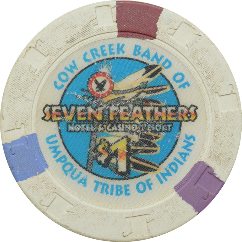 Seven Feathers Casino Canyonville OR $1 Chip