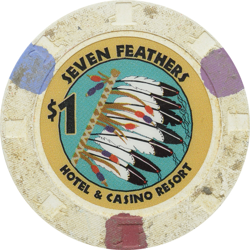 Seven Feathers Casino Canyonville OR $1 Chip