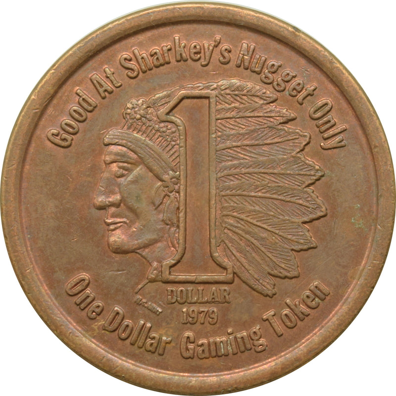 Sharkey's Casino Gardnerville Nevada $1 Token 1979