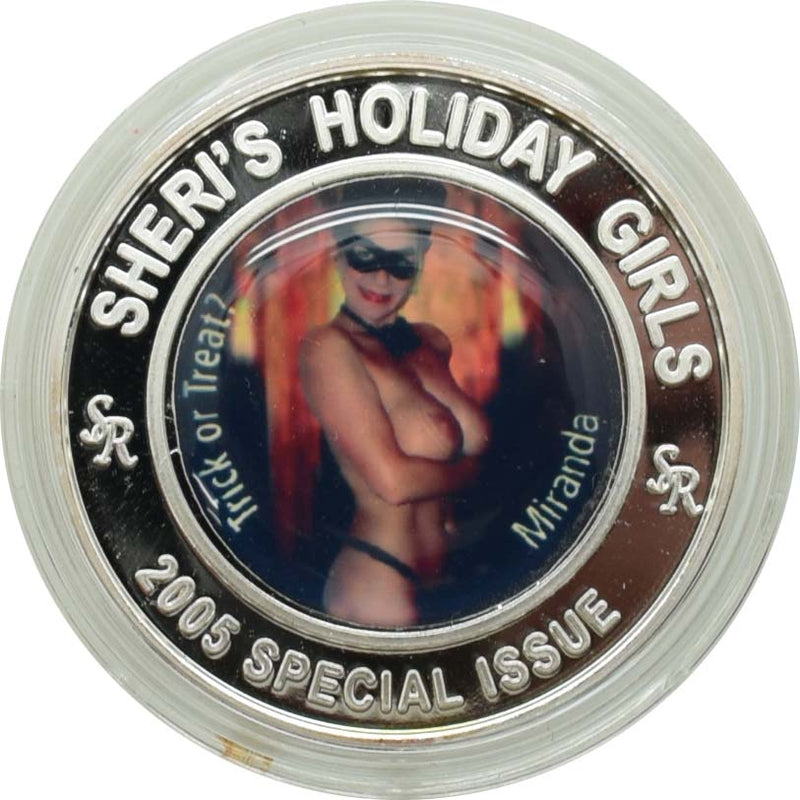 Sheri's Ranch Brothel Pahrump Nevada .999 Silver Clad "Miss Halloween" Silver State Token