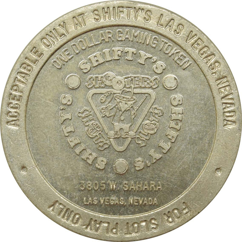 Shifty's Casino Las Vegas Nevada $1 Token 1989