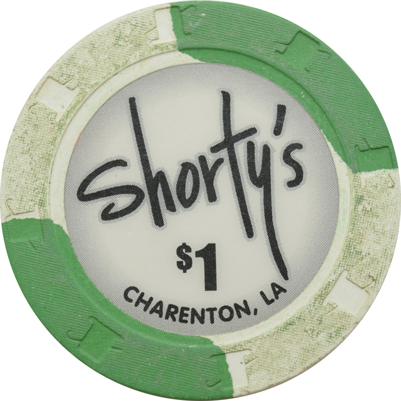 Shorty's Casino Charenton Louisiana $1 Chip