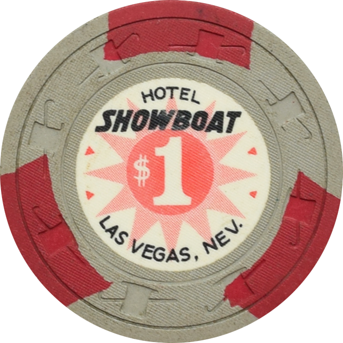 Showboat Casino Las Vegas Nevada $1 Chip 1962