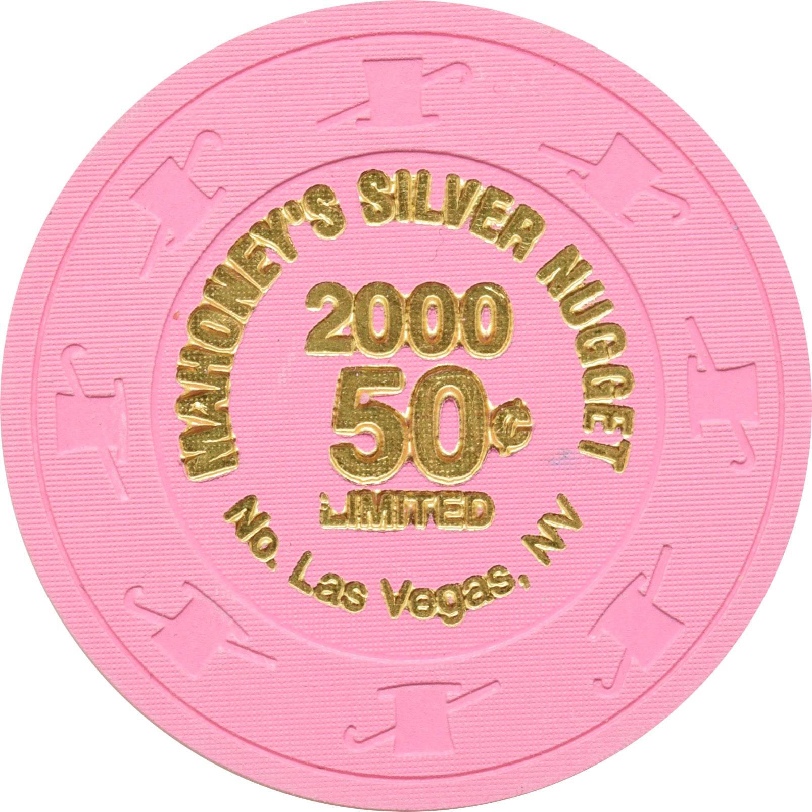 Mahoney's Silver Nugget Casino N. Las Vegas Nevada 50 Cent Limited Chip 2000