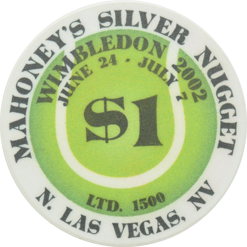 Mahoney's Silver Nugget Casino N. Las Vegas Nevada $1 Wimbledon Chip 2002