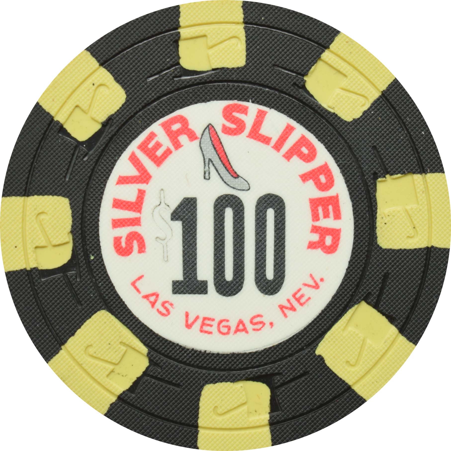 Silver Slipper Casino Las Vegas Nevada $100 Chip 1960