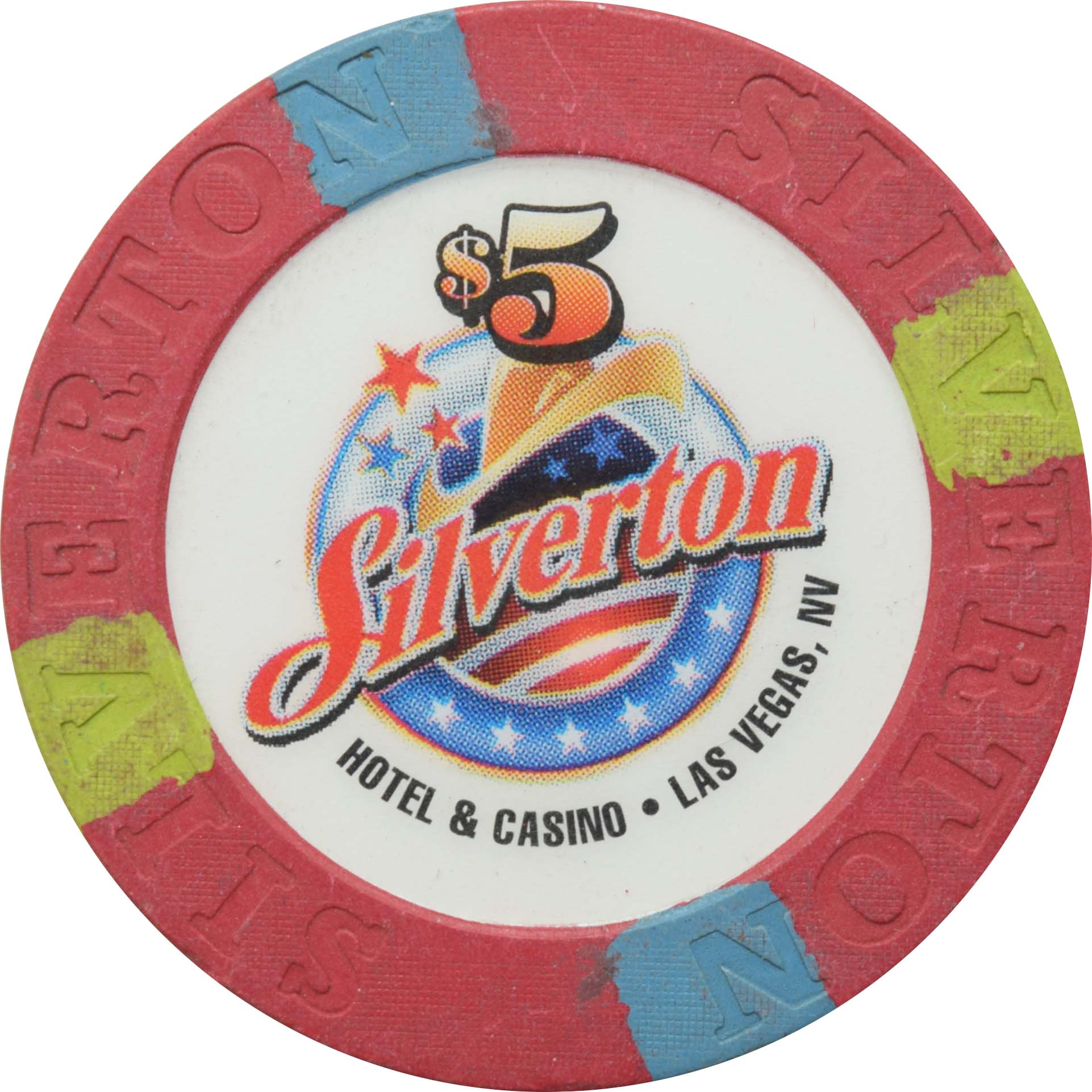 Silverton Casino Las Vegas Nevada $5 Chip 1998