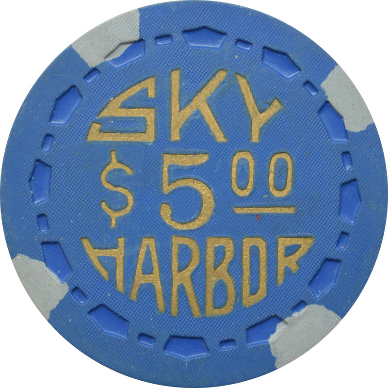 Sky Harbor Casino Lake Tahoe Nevada $5 Chip 1950