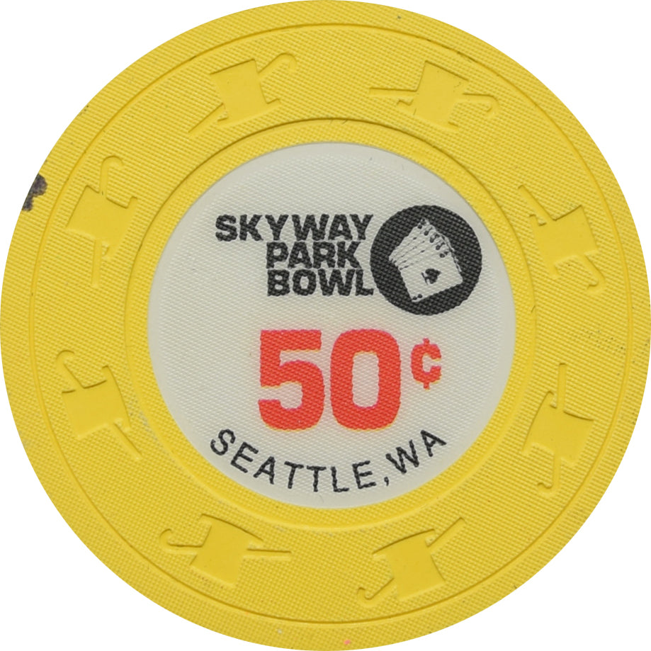 Skyway Park Bowl Casino Seattle WA 50 Cent Chip