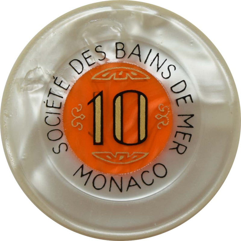 Societé des Bains de Mer- Casino de Monte Carlo 10 MCF Jeton Monte Carlo Monaco 40 mm