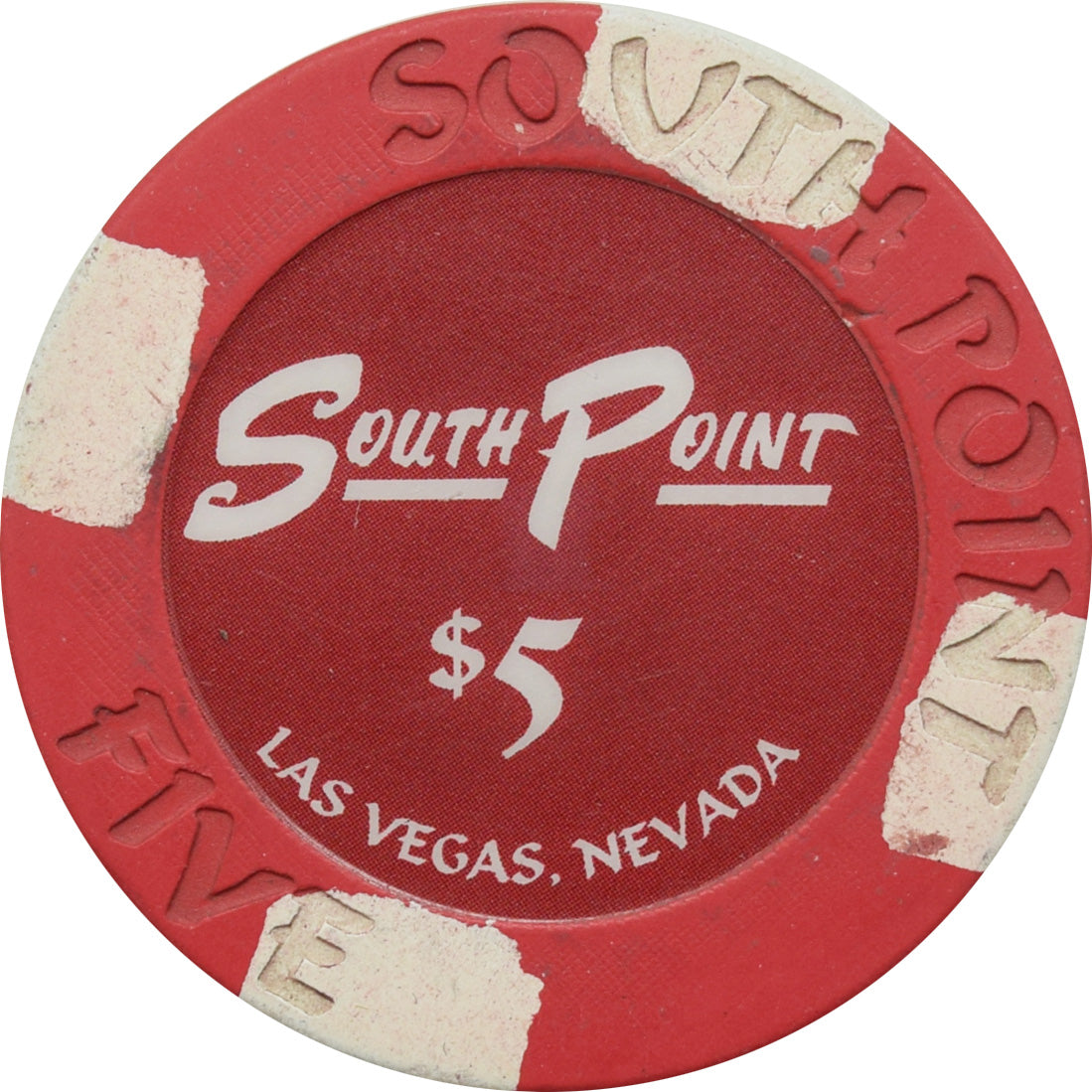 South Point Casino Las Vegas Nevada $5 Chip 2016