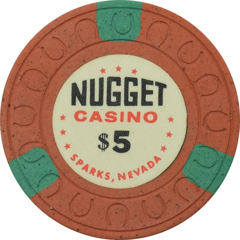 Sparks Nugget Casino Sparks Nevada $5 Chip 1950s