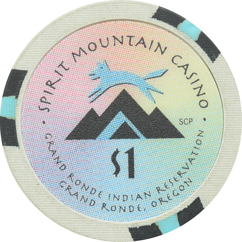 Spirit Mountain Casino Grand Ronde Oregon $1 Chip