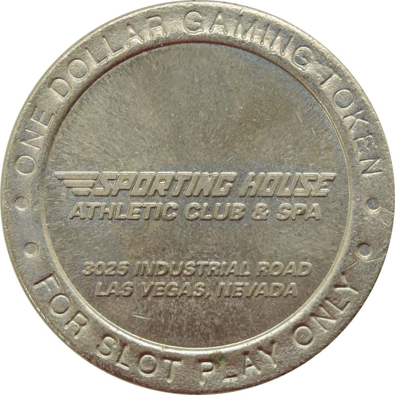 Sporting House Athletic Club & Spa Casino Las Vegas Nevada $1 Token 1996