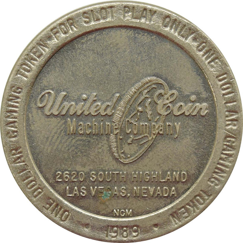 Stake Out Bar & Grill Casino Las Vegas Nevada $1 Token 1989