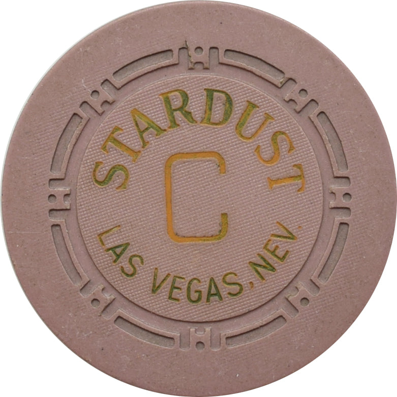 Stardust Casino Las Vegas Nevada Lavender Roulette C Chip 1958