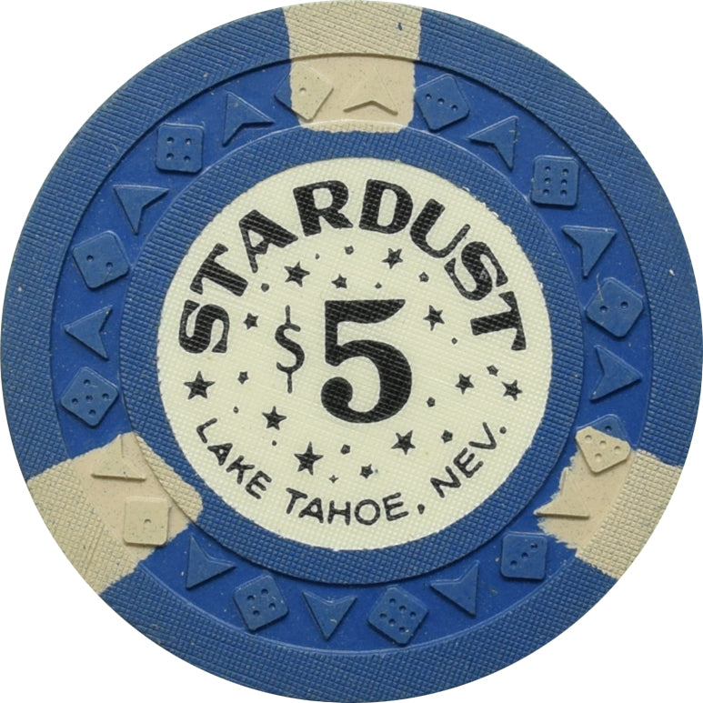 Stardust Casino Lake Tahoe Nevada $5 Chip 1957