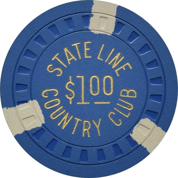 Stateline Country Club Casino Lake Tahoe Nevada $1 Chip 1953