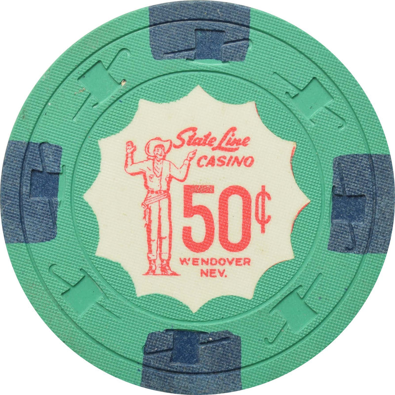 State Line Casino Wendover Nevada 50 Cent Chip 1962