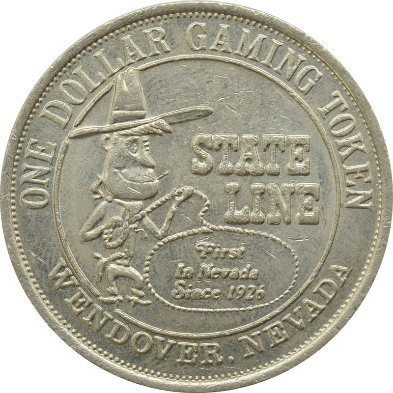 State Line Casino Wendover NV $1 Token 1979