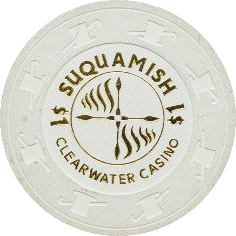 Clearwater Casino Suquamish Washington $1 Chip