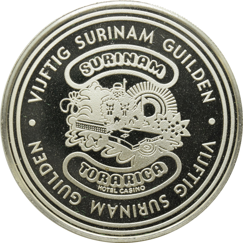 Torarica Hotel Casino Paramaribo Suriname 50 Guilden Token