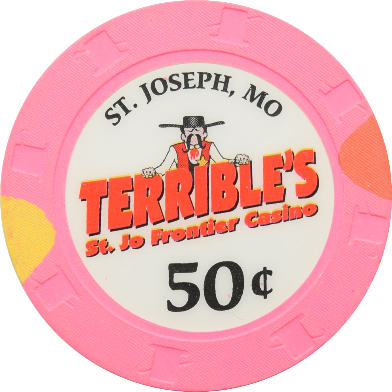 Terrible's St. Jo Frontier Casino St. Joseph Missouri 50 Cent Chip