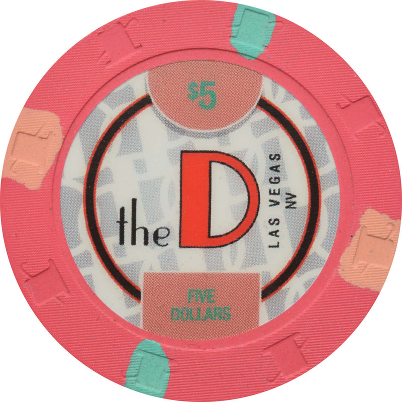 The D Casino Las Vegas Nevada $5 Chip 2017