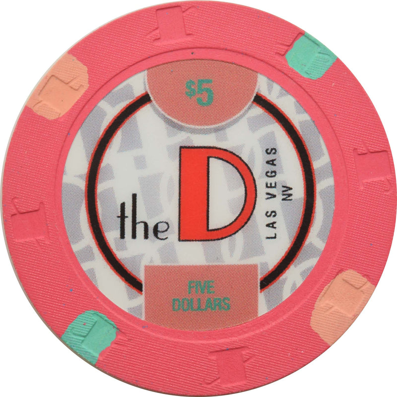 The D Casino Las Vegas Nevada $5 Chip 2017