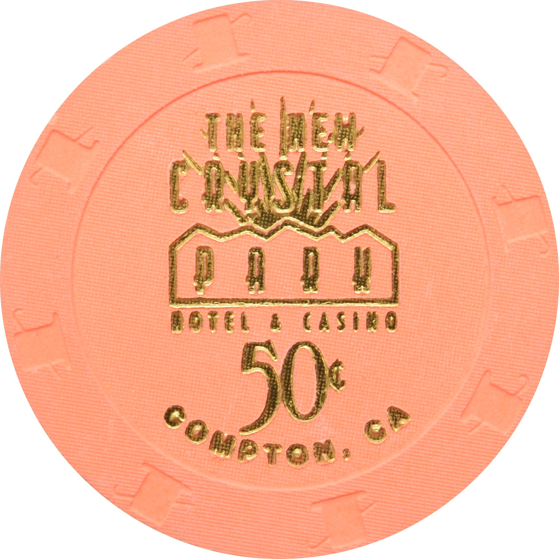 The New Crystal Park Casino Compton CA 50 Cent Chip