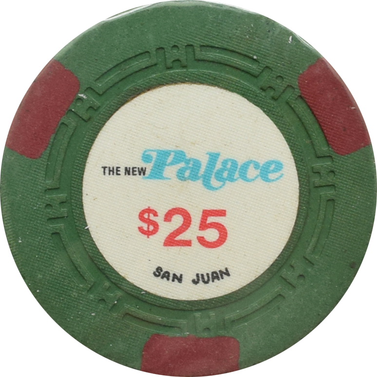 The New Palace Casino San Juan Puerto Rico $25 Chip