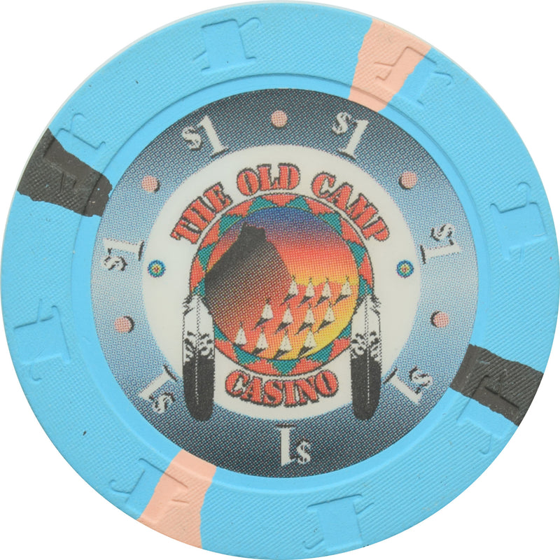 Old Camp Casino Burns Oregon $1 Chip