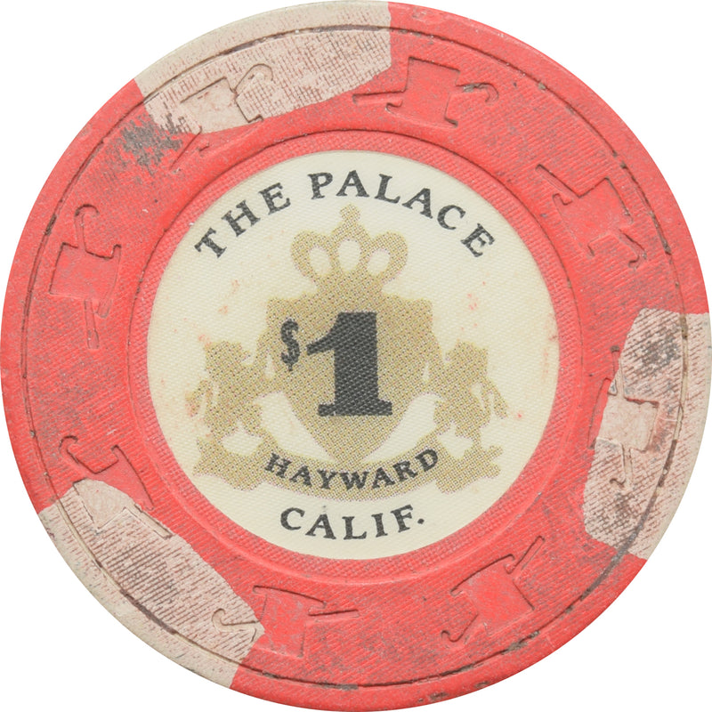 The Palace Casino Hayward California $1 Chip